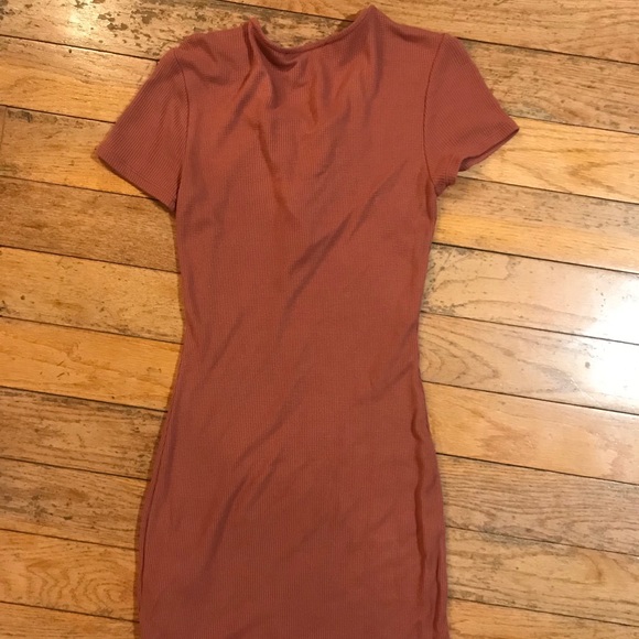 NWOT Dark Pink Forever 21 Lace Up Dress, M - Picture 3 of 4